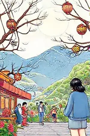 《雾港灯塔》竖版封面，灯塔光束扫过湿漉漉的码头石阶